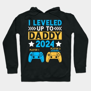 I Leveled Up To Daddy 2024 Gamer Soon To Be Dad 2024 Hoodie